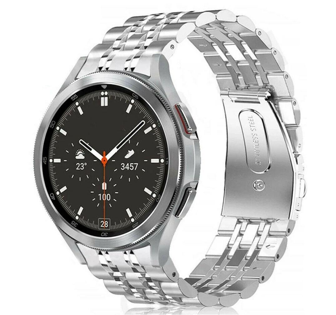 Металевий ремінець Primolux Steel Link для годинника Samsung Galaxy Watch 4 Classic 42mm SM-R880 - Silver, фото 1