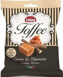 Ириска с лакрицей Liking Toffee Crema Liquirizia 175g