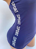 ОПТ Суцільний для пляжу та басейну купальник SPORT Z.Five 320 темно-синій на 44 46 48 50 52 розмір, фото 3