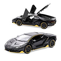 Машинка Lamborghini Centenario игрушка моделька металлическая коллекционная 15 см Черный (59495)