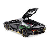 Машинка Lamborghini Centenario игрушка детская металлическая коллекционная моделька 15 см Черный (59495), фото 5