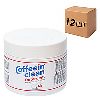 Ящик професійного засобу Coffeein clean DETERGENT для видалення кавових олій 170гр. (у ящику 12 шт)