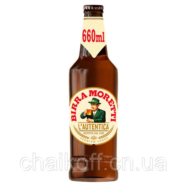 Пиво в пляшці Birra Moretti 0.66 л Італія ( оригінал), фото 1