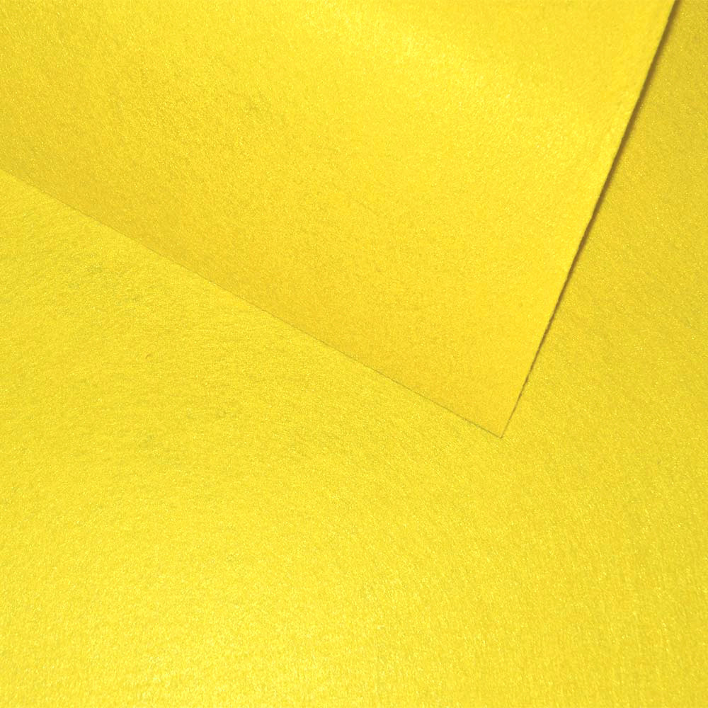 Фетр твердий 1 мм, лист 20x30 см, жовтий (Китай)