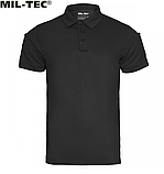 Футболка поло Mil-Tec QuickDry 1/2 ARM Black 10961002, фото 6
