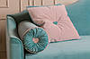 Дитячий диван для щоденного сну MeBelle BELVAL 90х190 з висувними ящиками, бірюзовий, світло-рожевий велюр, фото 4