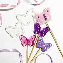 Сіліконовий молд для льодяників "Метелики 2"