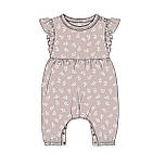 Муслін жатий цифровий друк "Біле листя" фон капучіно № МЦ 1-014, фото 9