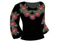 Заготовка жіночої блузи для вишивання бісером "Розовые розы"