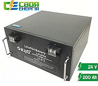 Аккумулятор литиевый Kijo FePO4-24V200Ah Lithium Iron Phosphate, 24В, 200 Ач