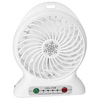 Портативный вентилятор Snowflake fan B настольный на аккумуляторе (от USB, 5 Вт) - Белый