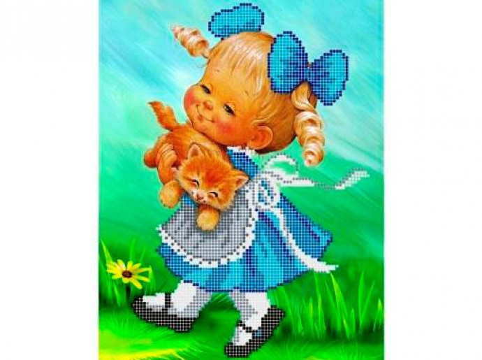 Схема для вишивки бісером "Девочка", фото 1