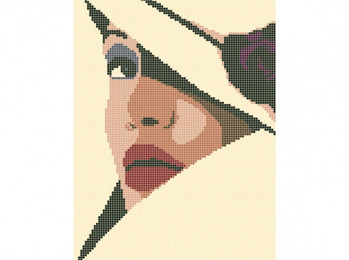 Схема для вишивки бісером "Дамочка", фото 1