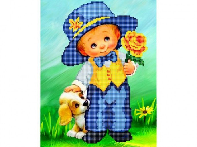 Схема для вишивки бісером "Мальчик", фото 1