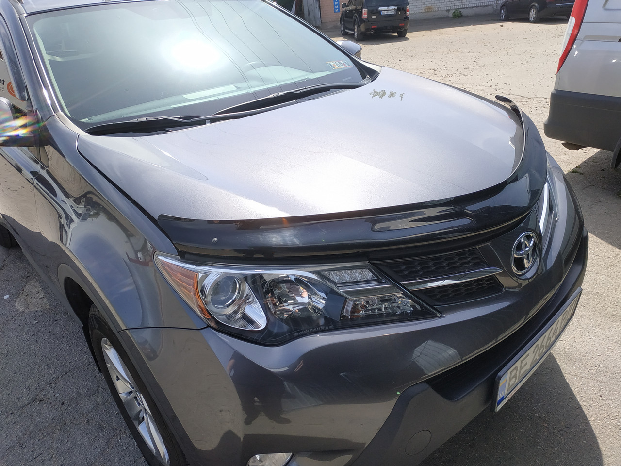 Мухобойка, дефлектор капота Toyota RAV 4 2013-2018 (Sim)