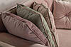 Дитячий диванчик розкладний дизайнерський MeBelle LAVALLE 90х190 двоспальний, пудрово-рожевий велюр, фото 8