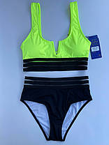 ОПТ Купальник топ з сіткою Z. Five 355 лимонний 36-44 на 42 44 46 48 50 розмір, фото 5