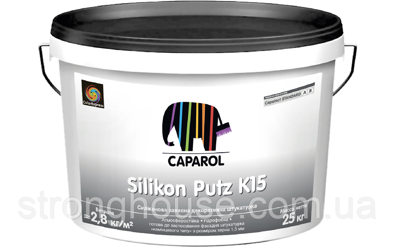 Caparol Capatect Silikon Putz Transparent K 15 25 кг Силіконова декоративна штукатурка