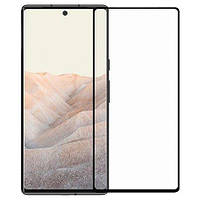 9H захисне скло 5D для Google Pixel 6 чорне на весь екран з повною проклейкою