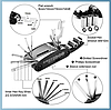 Велосипедний мультитул 15в1, набір ключів для ремонту велосипеда чорний, фото 8