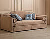 М'який диван ліжко для підлітка MeBelle LAVALLE 90х190 з ящиками для речей, світло-коричневий, беж велюр, фото 2