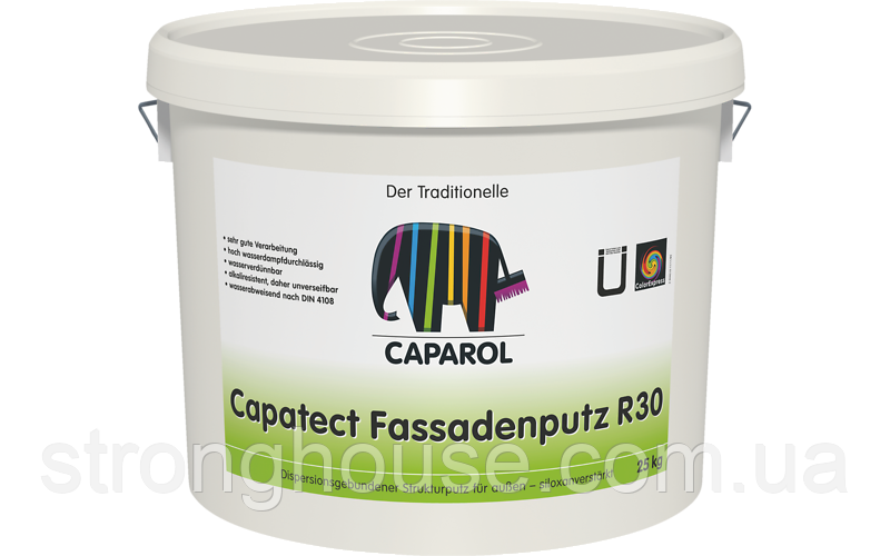 Capatect-Fassadenputz R20 Transparent 25 кг Силіконова декоративна штукатурка Капатект Фассанпутц