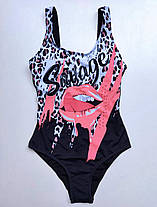 ОПТ Чорний купальник для пляжу та басейну Z.Five 55631 чорний-білий на 42 44 46 48 50 розмір, фото 4