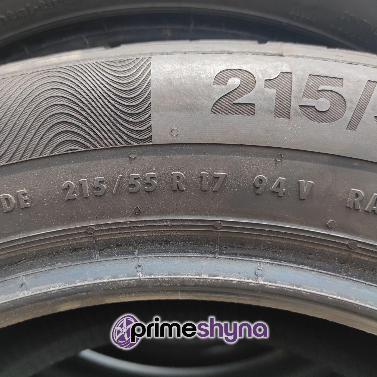 Летние шины б/у Continental ContiPremiumContact 5 215/55R17 94V 6 - 7 mm 19 год (Conti Seal) - фото 7 - id-p1626422215