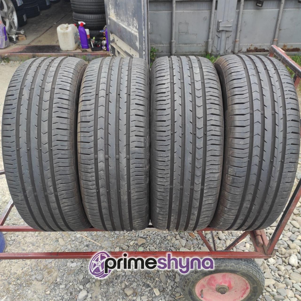Літні шини б/у Continental ContiPremiumContact 5 215/55R17 94V 6 - 7 mm 19 рік (Conti Seal)