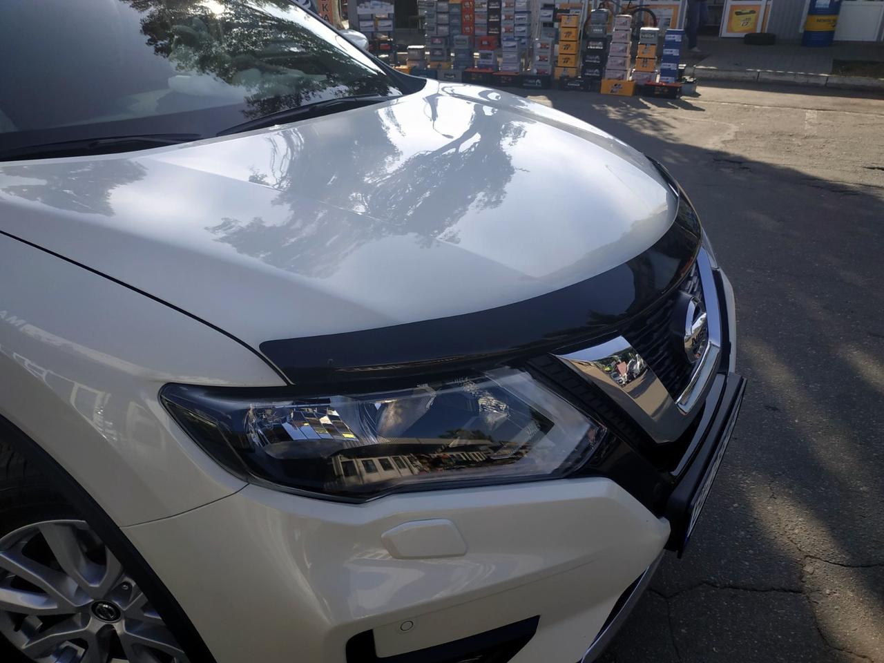 Мухобойка, дефлектор капота Nissan X-Trail T-32 2014- (Sim)