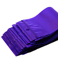 Пакеты зипперы 4 x 6 cм 100шт ЛОТ 5 уп фиолетовые пакеты с застежкой со струнным замком для хранения Rolli