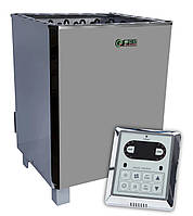 Електрокаменка для сауни та лазні EcoFlame SAM D-12 12 кВт + пульт CON6