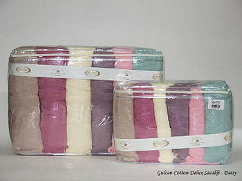 Набір рушників Gulcan Cotton Жаккард 50x90 2746_daisy_sacakli