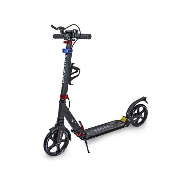 Дитячий самокат двоколісний Scale Sports Force-M з ручним гальмом Чорний арт.9831