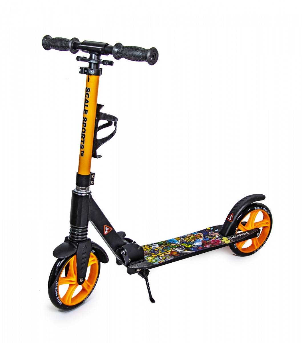 Дитячий самокат двоколісний Scale Sports Graffity 200 мм Orange арт.9695