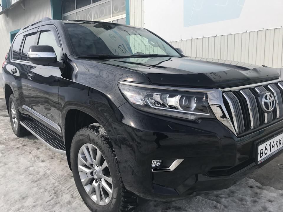 Мухобойка, дефлектор капота Land Cruiser Prado 150 2017- (Sim)