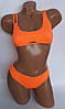 ОПТ Купальник топом рубчик Z.Five 9350 помаранчевий 36-44 на 42 44 46 48 50 розмір, фото 6