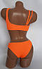 ОПТ Купальник топом рубчик Z.Five 9350 помаранчевий 36-44 на 42 44 46 48 50 розмір, фото 7