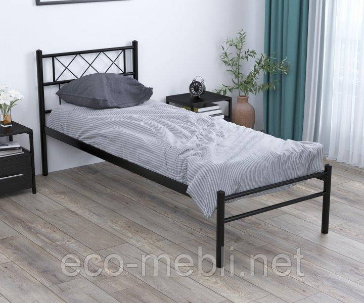 Односпальне металеве ліжко Сабріна  Loft Design  80*190