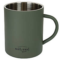 Mil-Tec Olive Туристична термокружка 450мл, нержавіюча сталь 14603500