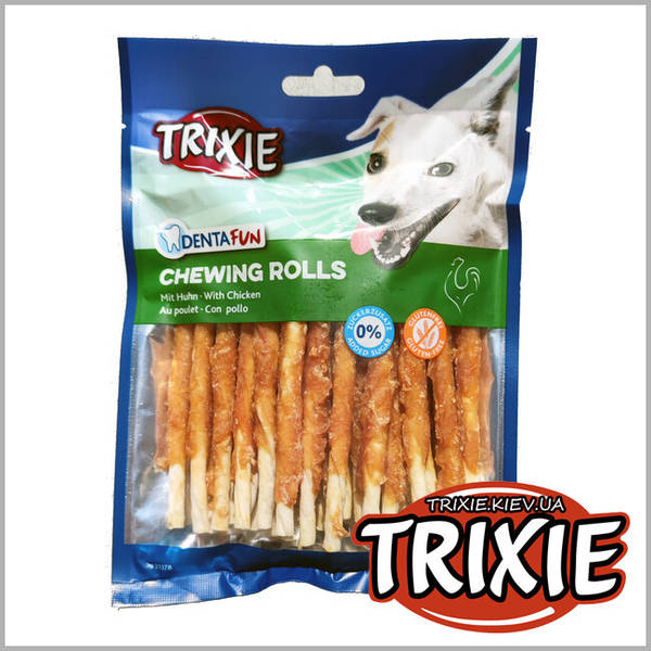 Trixie TX 31378 Denta Fun Chewing Rolls with Chicken