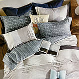 Сімейний комплект постільної білизни з простирадлом на резинцы з фланелі з двома підковдрами, фото 3