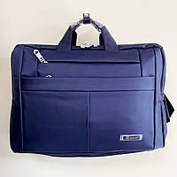 Сумка-рюкзак трансформер для ноутбука или документов 17,3" Nuoxiya 9011 Синяя ( код: IBN036Z )