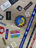 Жакардові етикетки, тканинні етикетки, текстильна етикетка, бирка, лейба, ярлик, фото 3