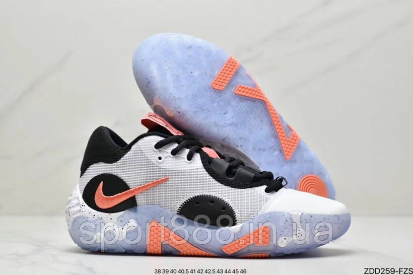 Eur36-46 Nike PG 6 Fluoro White Black Crimson чоловічі баскетбольні кросівки