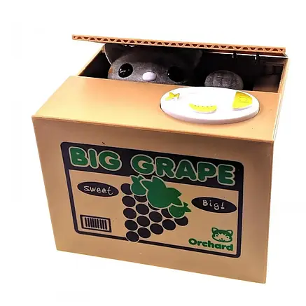Дитяча скарбничка "Воришка монет "Big Grape" Кішка, фото 3