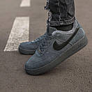 Кроссовки мужские серые зимние Nike Air Force (01044), фото 7