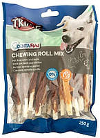 TRIXIE TX-31372  Denta Fun Chewing Roll Mix Палички для собак Мікс курка, ягня, яловичина 10 см, 250 г