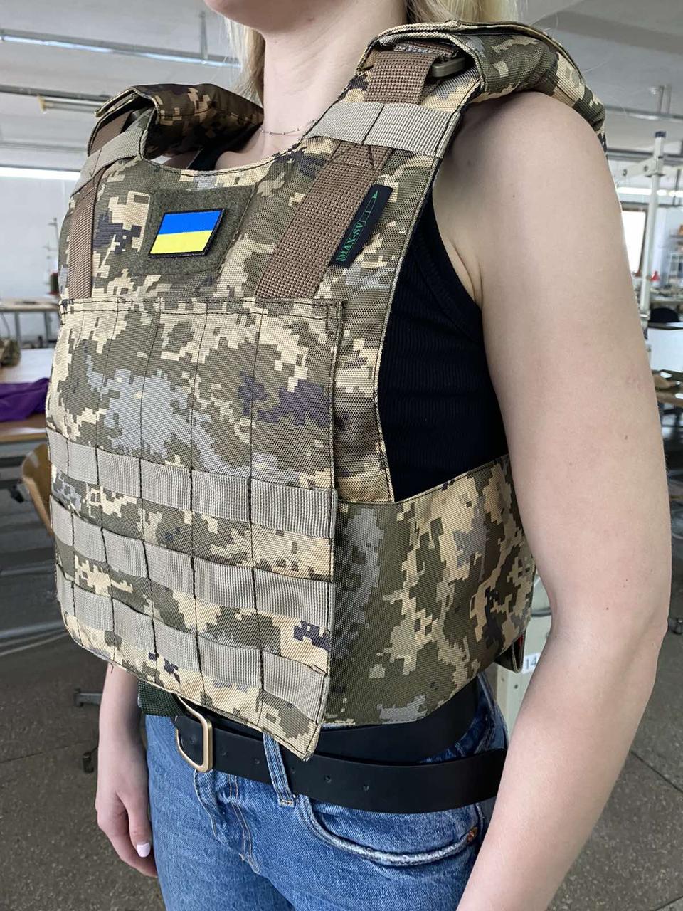 Плитоноска укр піксель MAX-SV чохол для бронепластин PLATE CARRIER - 4103-4