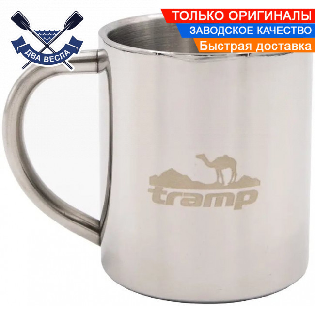 Похідний туристичний термокухоль Tramp 225 мл подвійні стінки термокружка для кави чаю термокухоль термос з нержавіючої сталі, фото 1